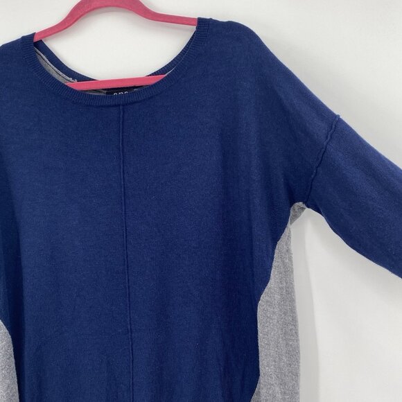 A.N.A Women's Size XL Blue Gray Hi-Low Style Rayon Blend Sweater - Picture 6 of 10